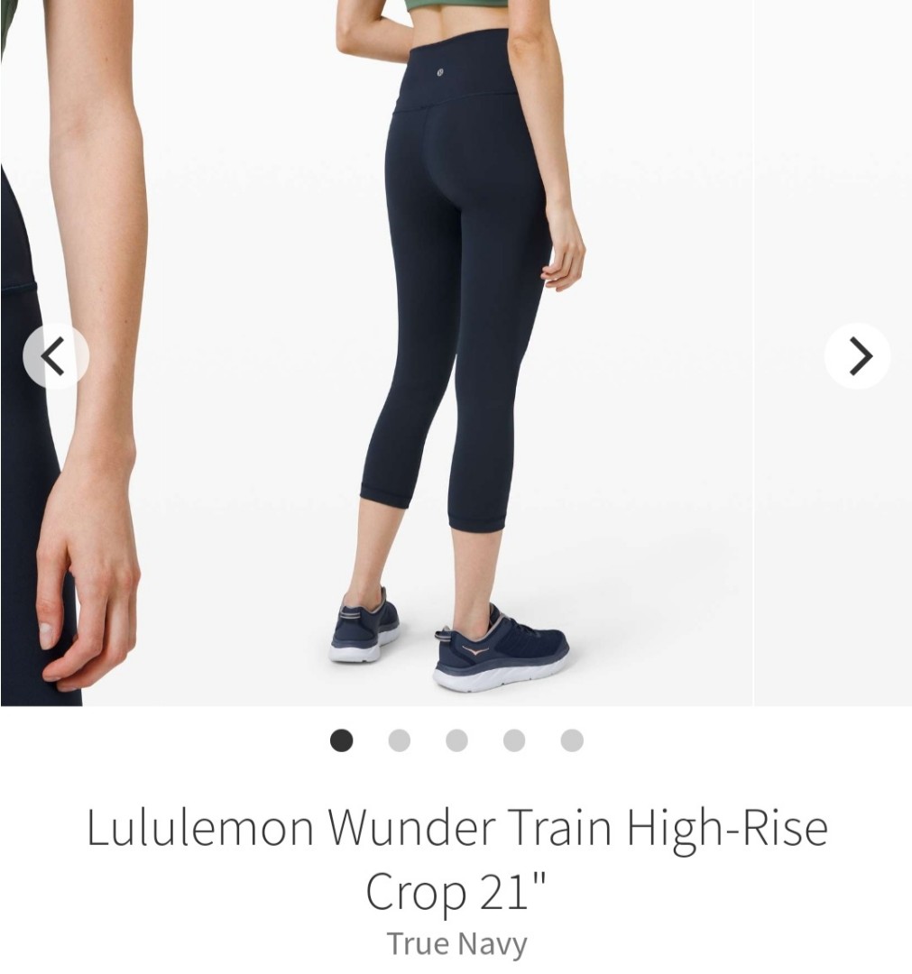 Lululemon size 8 Wunder Train HR Crop 21”, Women's Fashion, Activewear on  Carousell