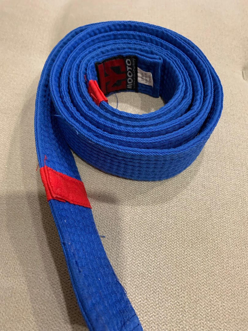 Taekwondo blue belt - red tip, Sports Equipment, Other Sports Equipment ...