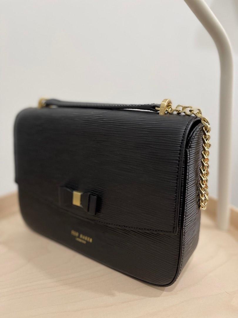 Ted baker black bag gold deals chain