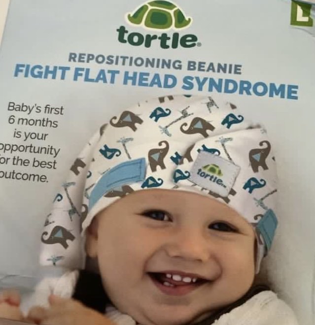 Tortle flat head repositioning beanie L size, Babies & Kids, Babies