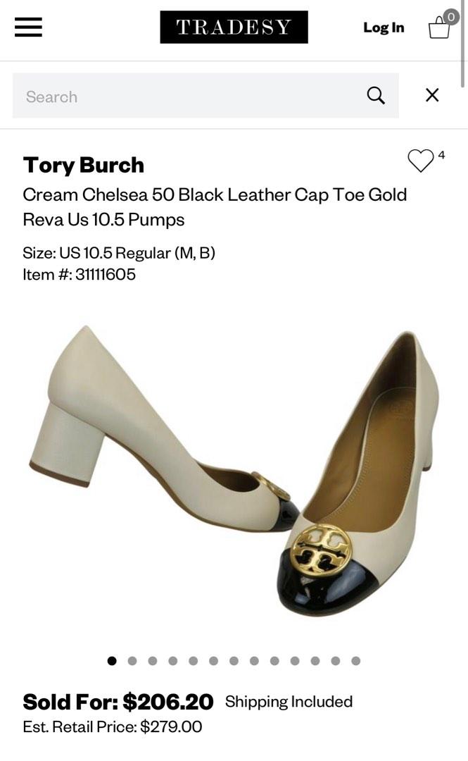 Tory Burch Cream Chelsea Leather Cap Toe Pumps, Women's Fashion, Footwear,  Heels on Carousell