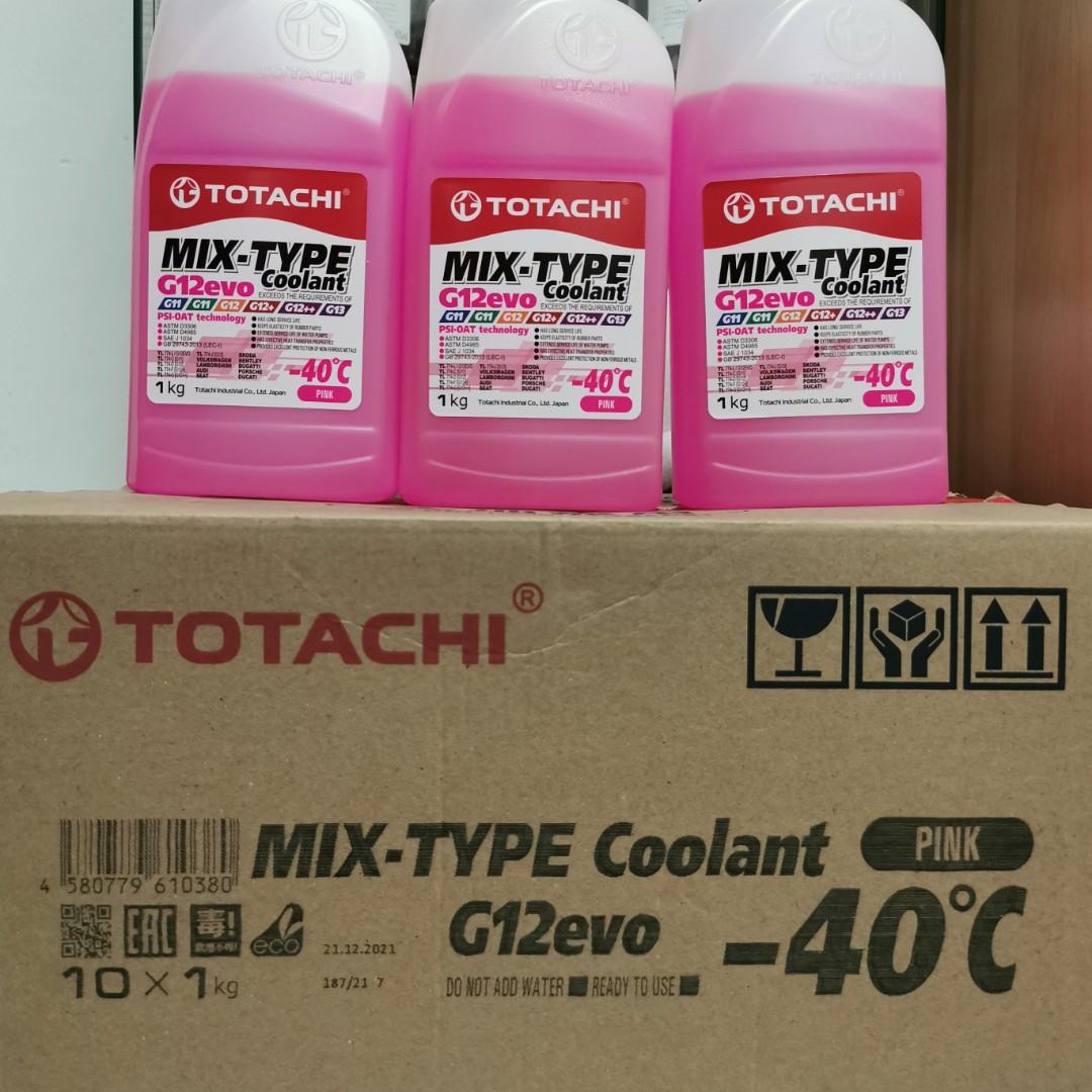 TOTACHI MIX-TYPE COOLANT G12evo PINK (1 Litre Bottle)