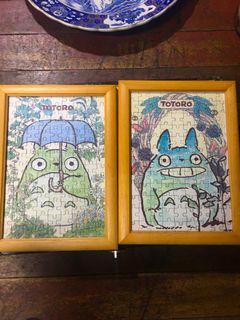 Totoro puzzle - Framed