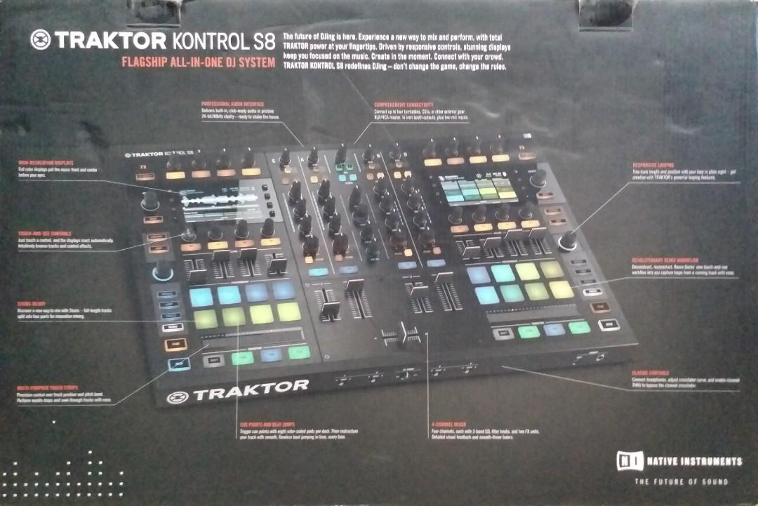 Traktor Kontrol S8 with 4 Channel DJ Controller, Flagship All In One DJ