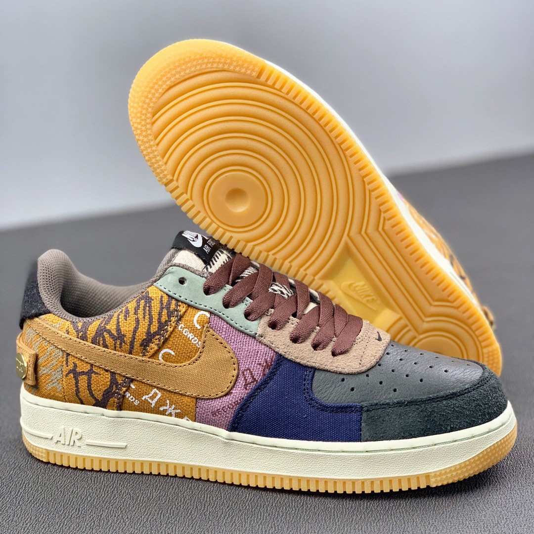 TRAVIS SCOTT X NIKE AIR FORCE 1 LOW 'CACTUS JACK', Men's Fashion ...