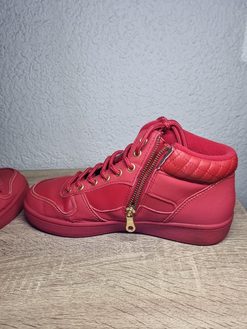 Red high sales top vans mens