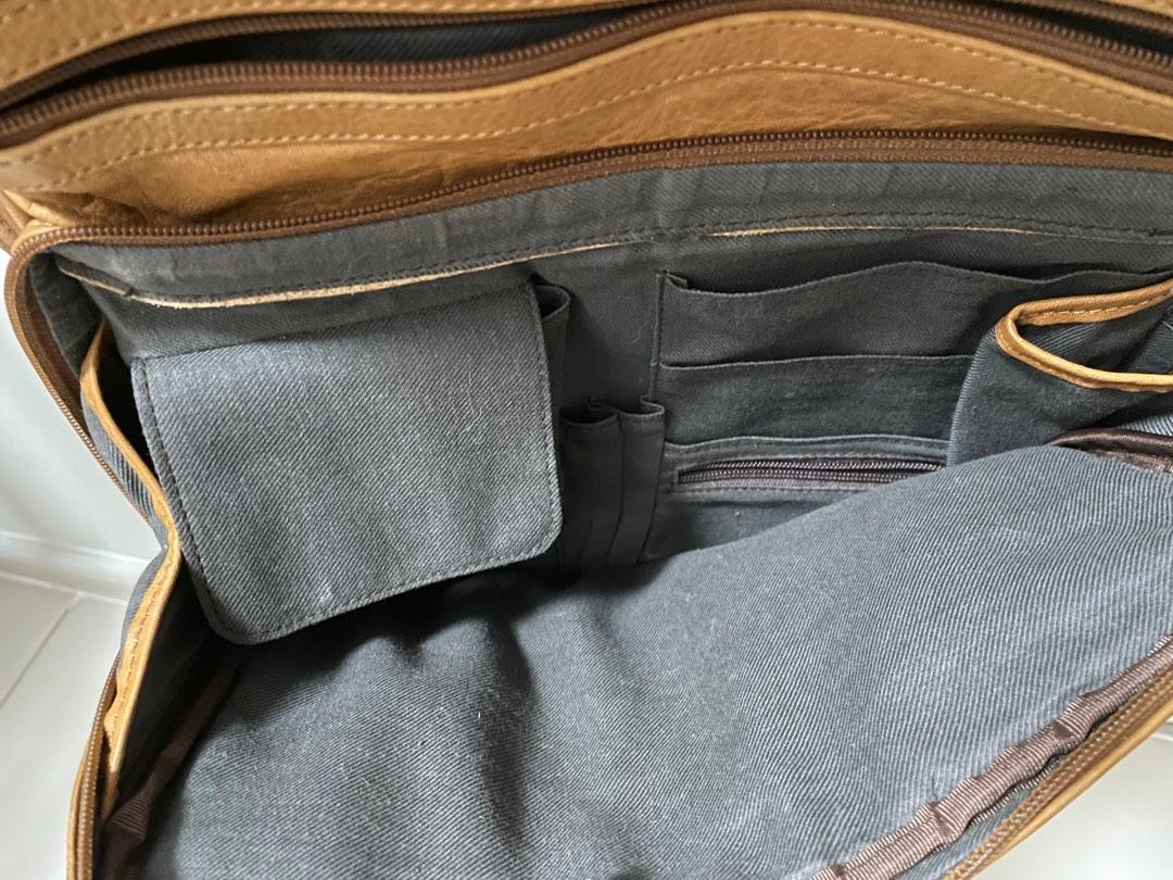 Vintage Boulder Ridge leather messenger bag, Men's Fashion, Bags, Sling ...