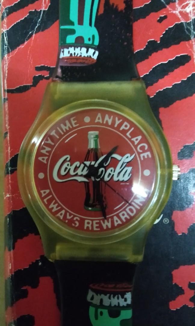 Coca cola swatch watch sale 1980's