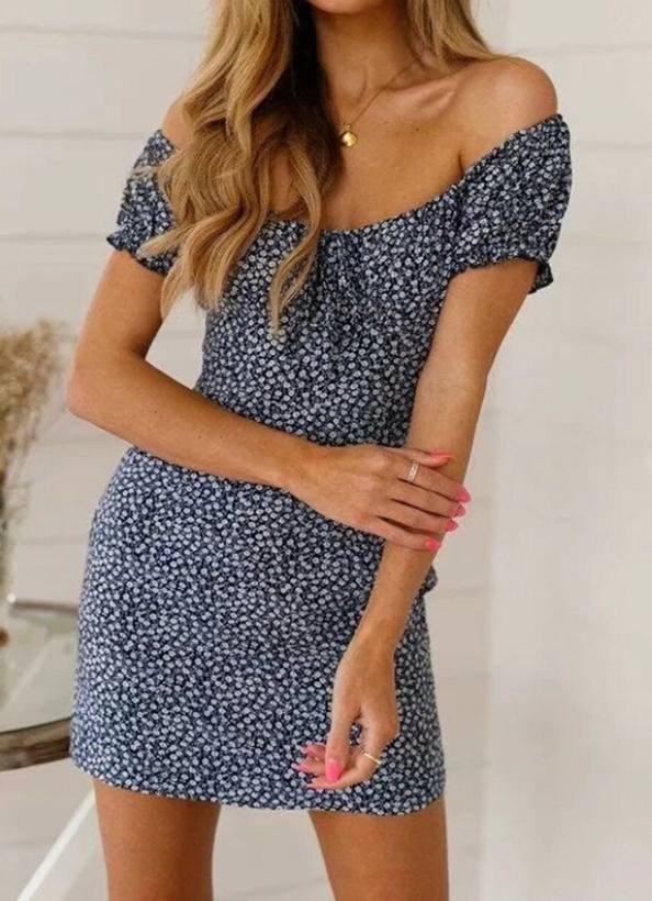 Casual floral clearance mini dress