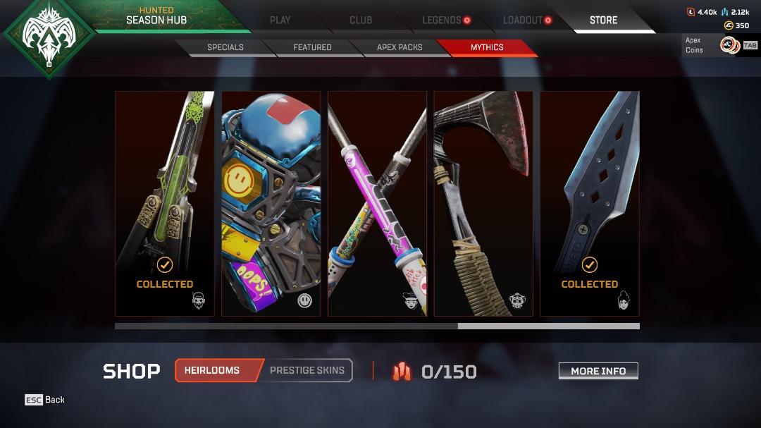 Wraith and octane heirloom apex account for sale, Video Gaming, Video