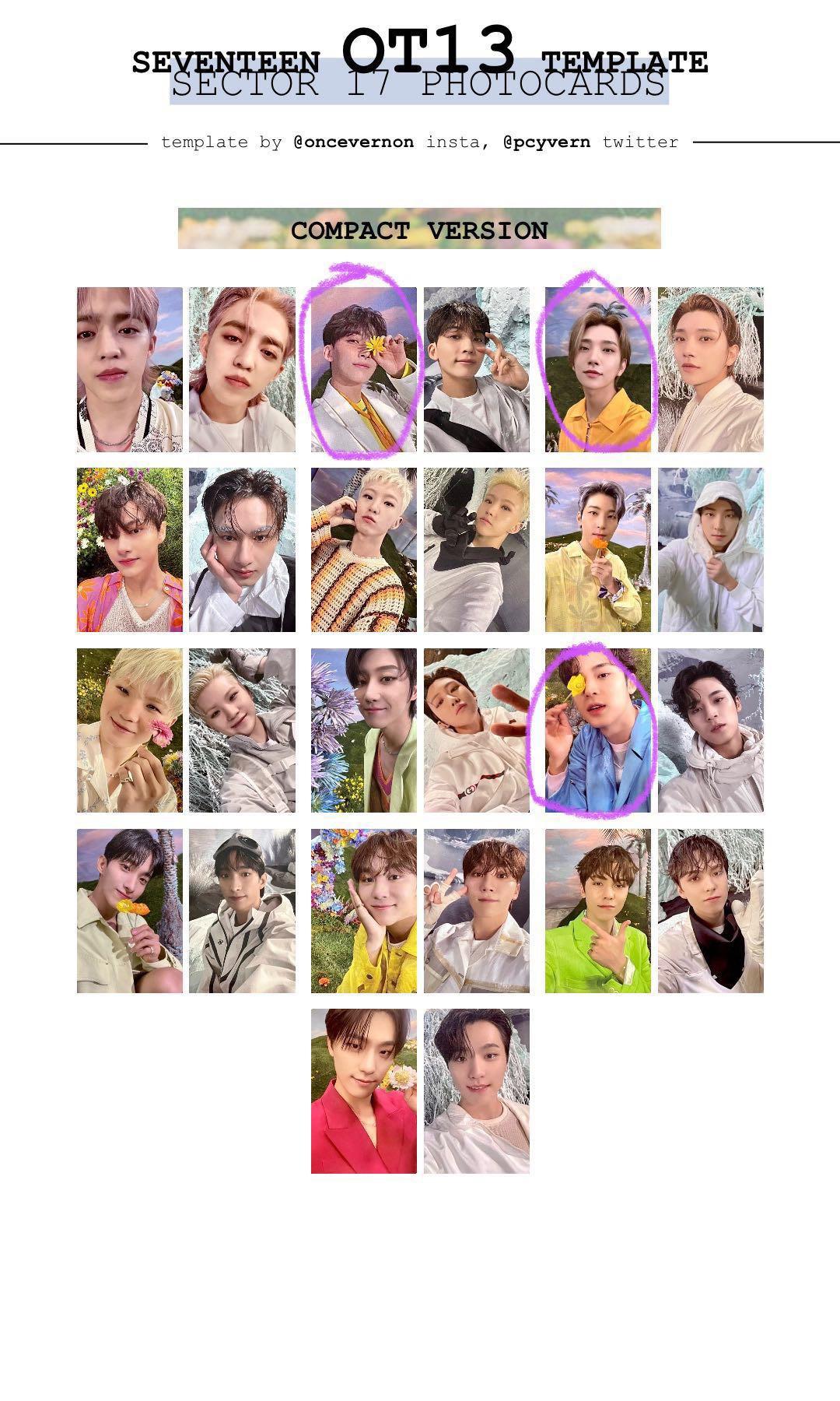 seventeen SECTOR17 COMPACT フルコンプリート 全種類 SEVENTEEN - SEVENTEEN sector17 コンパクト盤 トレカ