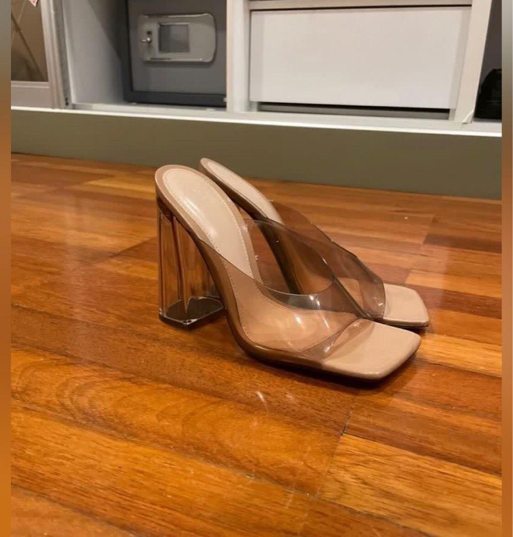 Transparent heels zara top