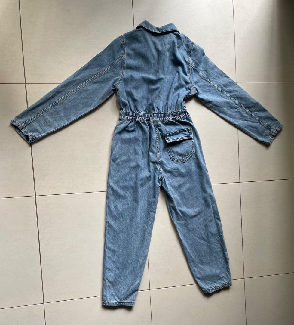 Zara denim jumpsuit, Women's Fashion, Dresses & Sets, Jumpsuits on