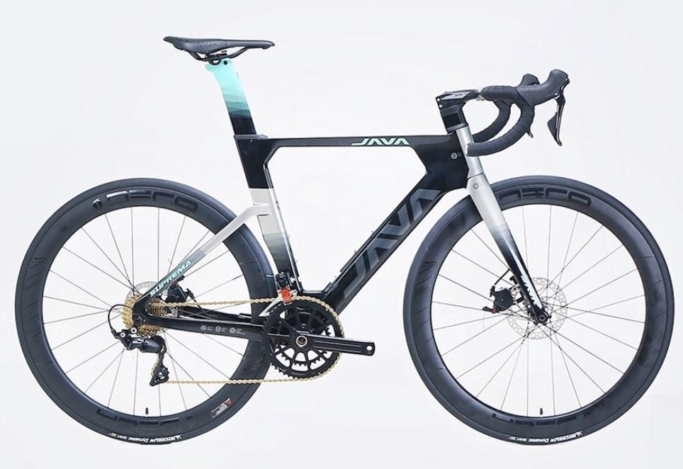 2022 JAVA SUPREMA Disc Brake FULL Carbon Road Bike including carbon wheels Shimano 105 r7000 Groupset with Integrated Carbon Handlebar BNIB
