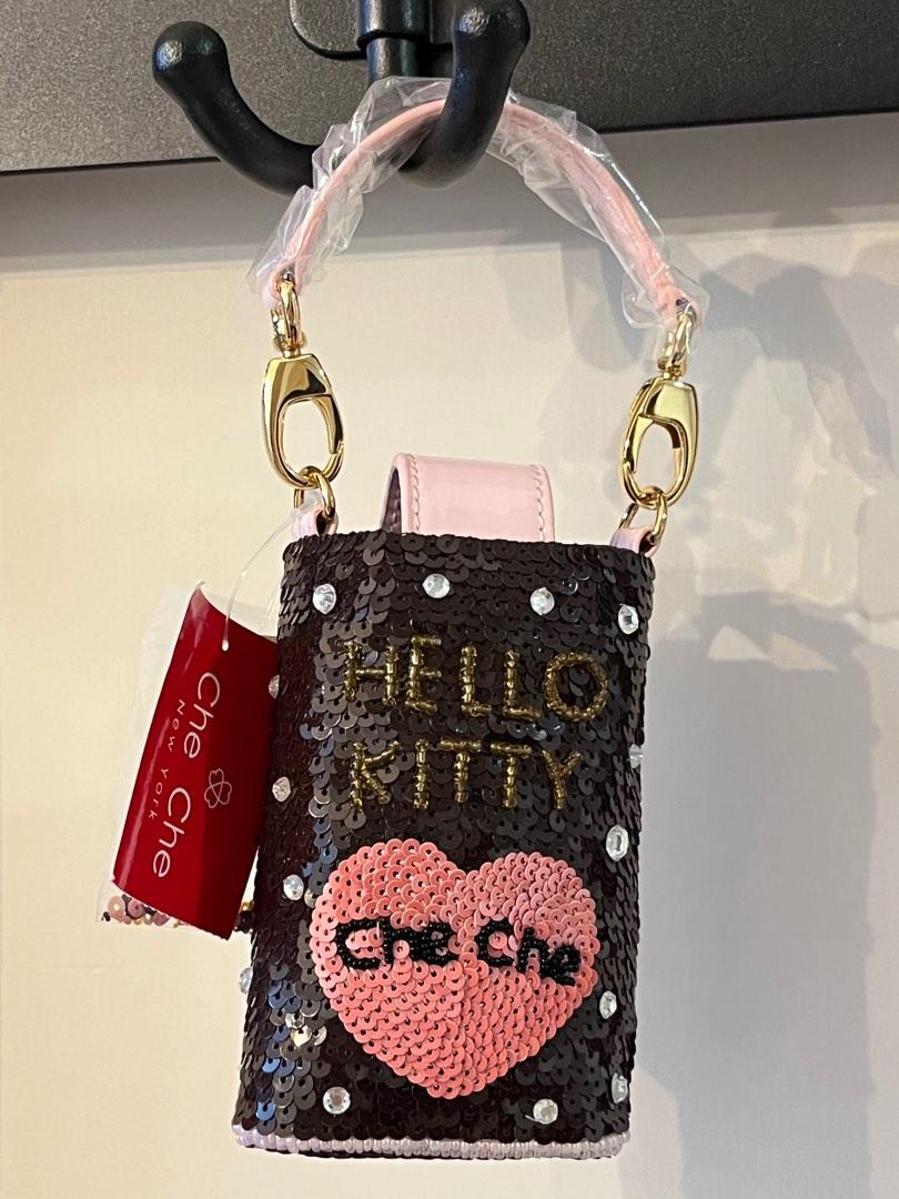 2243) 2009年產品全新Che Che New York x Hello Kitty粉紅色深啡