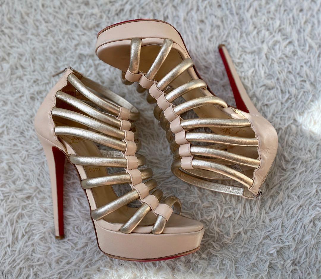 Christian louboutin clearance caged heels