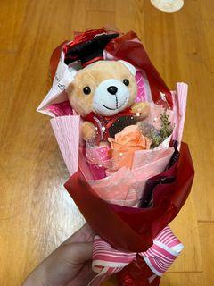 畢業小熊花束