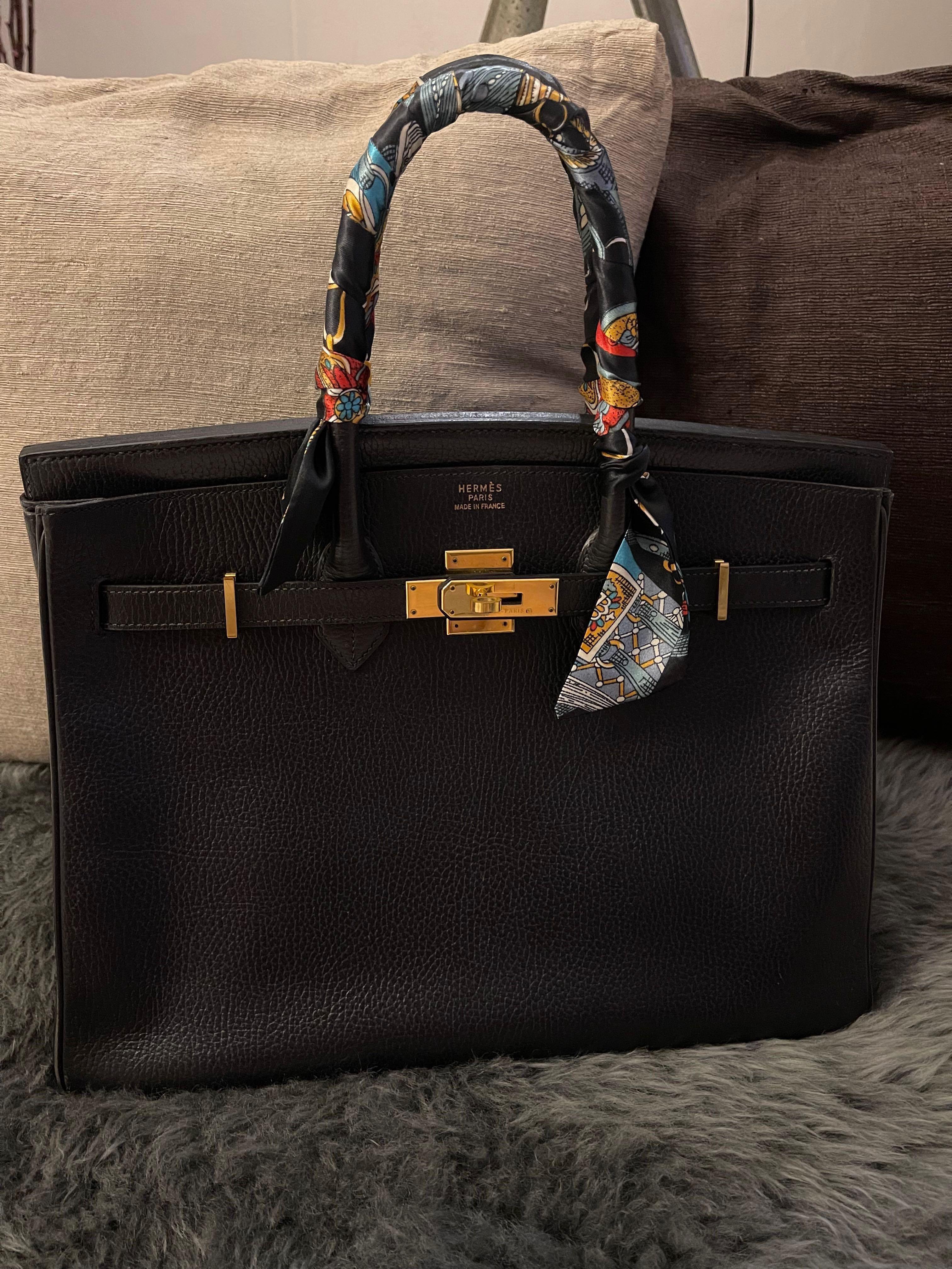 Hermes, Bags, Authentic Hermes Birkin 35 Cm Mint Condition Box Dustbag  Raincoat Etc Incl