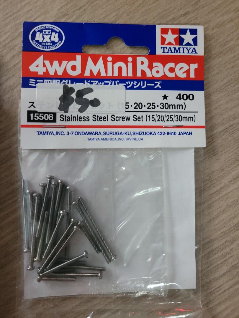 田宮15508 不銹鋼螺絲套裝(15、20、25、30mm) Tamiya 15508 田宮15508 不銹鋼螺絲套裝(15、20、25、30mm) Tamiya 15508