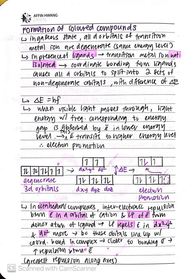 a2 a level chemistry (9701) notes 2022-2024 syllabus - from a straight ...