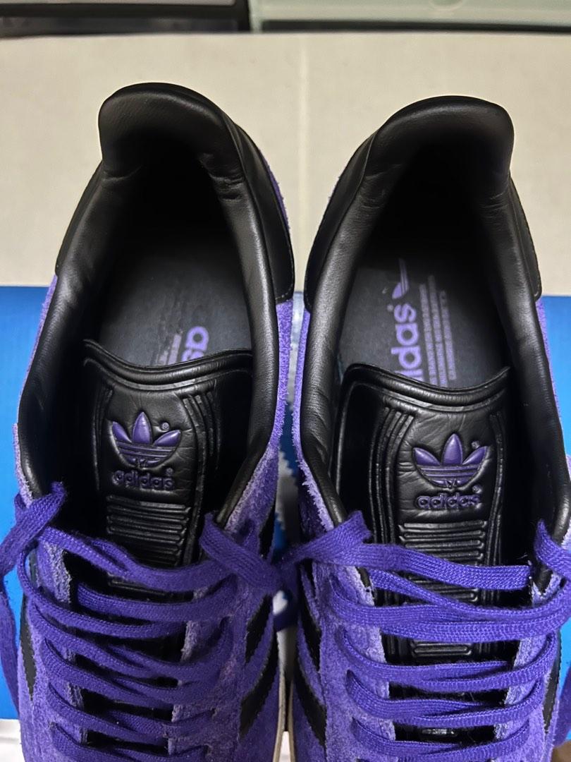 Adidas gazelle discount black and purple