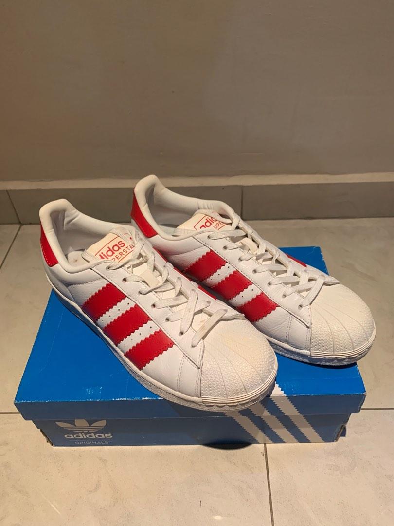 Adidas originals clearance superstar red