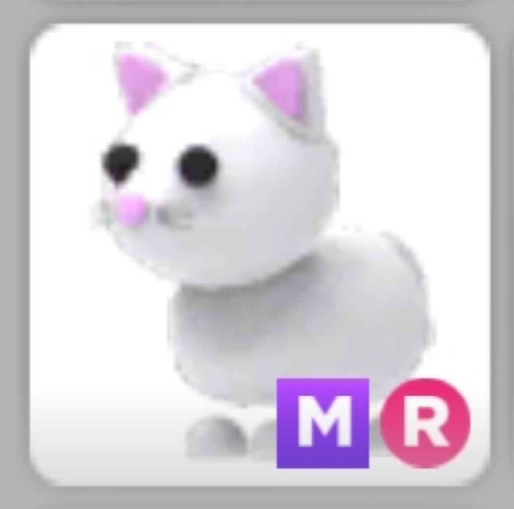 Adopt Me Mega Neon Ride Snow Cat and Mega Neon Cat, Video Gaming