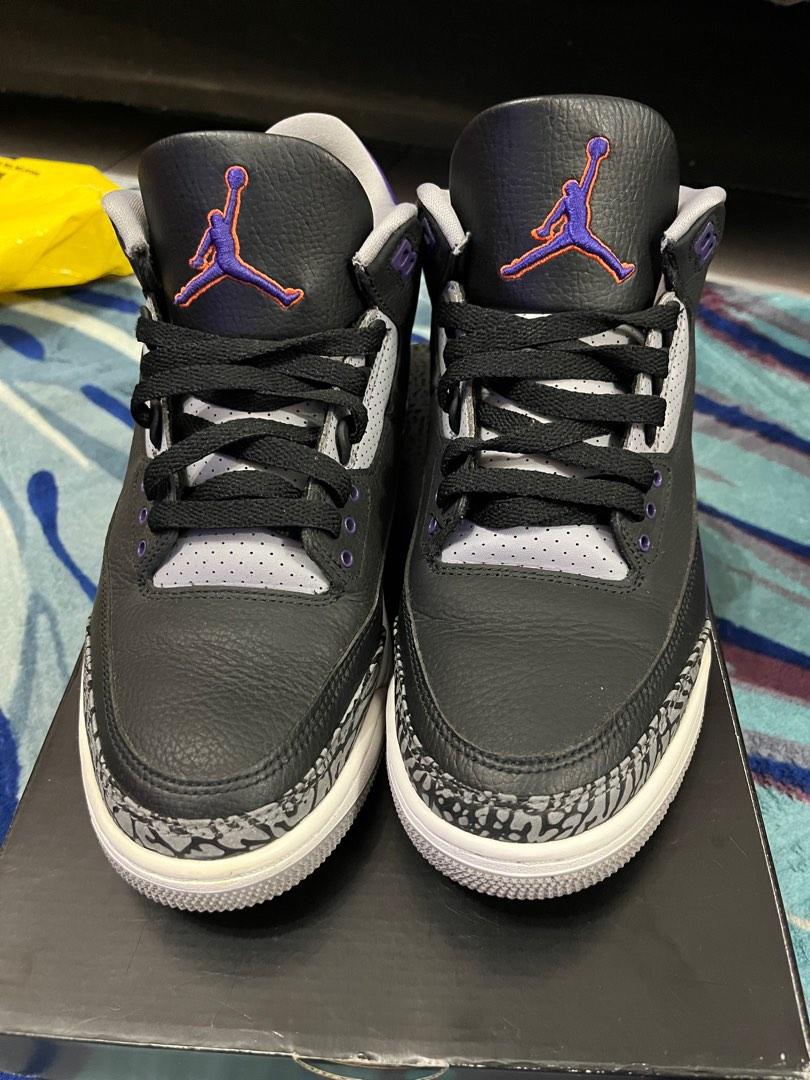 Air Jordan 3 court purple Men #39 s Fashion Footwear Sneakers on Carousell