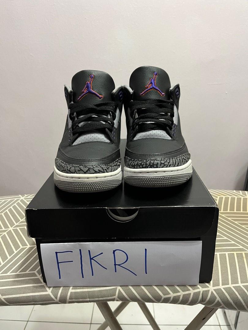 Air Jordan 3 court purple Men #39 s Fashion Footwear Sneakers on Carousell