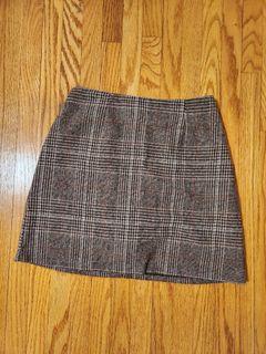 A-line Mini Skirt Plaid