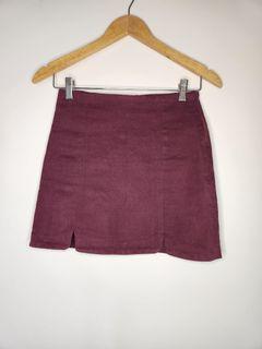 A-line Purple Mini Skirt