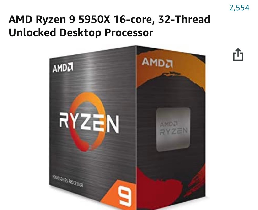 Amd 5950x, Computers & Tech, Parts & Accessories, Computer Parts on ...