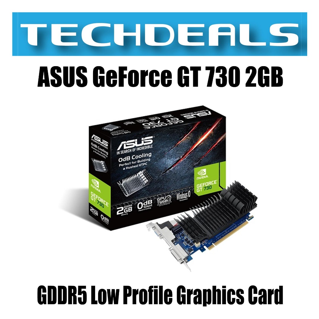 ASUS GeForce GT 730 2GB GDDR5 Low Profile Graphics Card, Computers