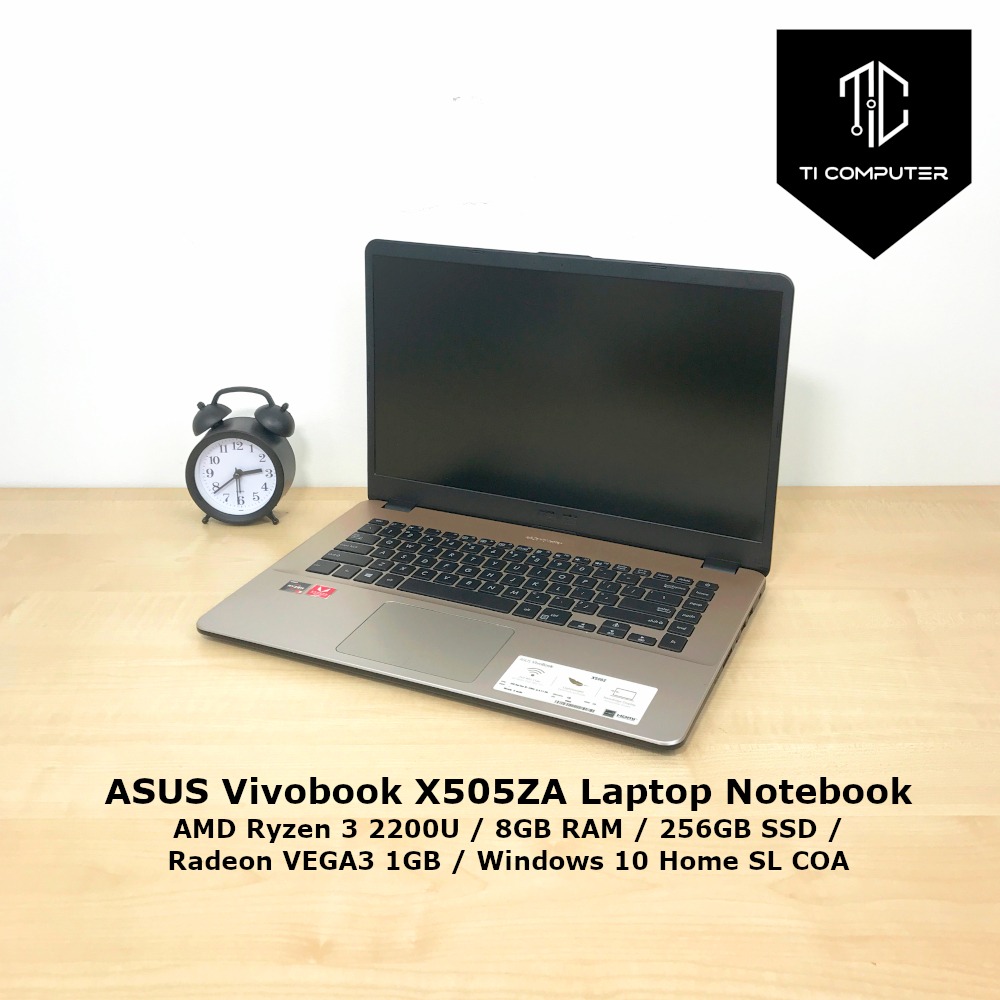 ASUS VIVOBOOK X505ZA AMD RYZEN 3 2200U 8GB RAM 256GB SSD RADEON VEGA3 1GB LAPTOP