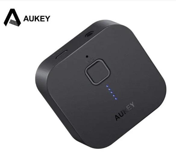 AUKEY Bluetooth Receiver V4.1 Wireless Audio Music Adapter A2DP with Hands-Free Calling and 3.5mm Stereo Jack for Home and Car Audio System 