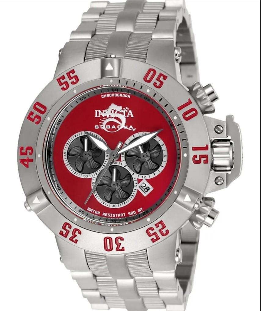 Red invicta cheap mens watch