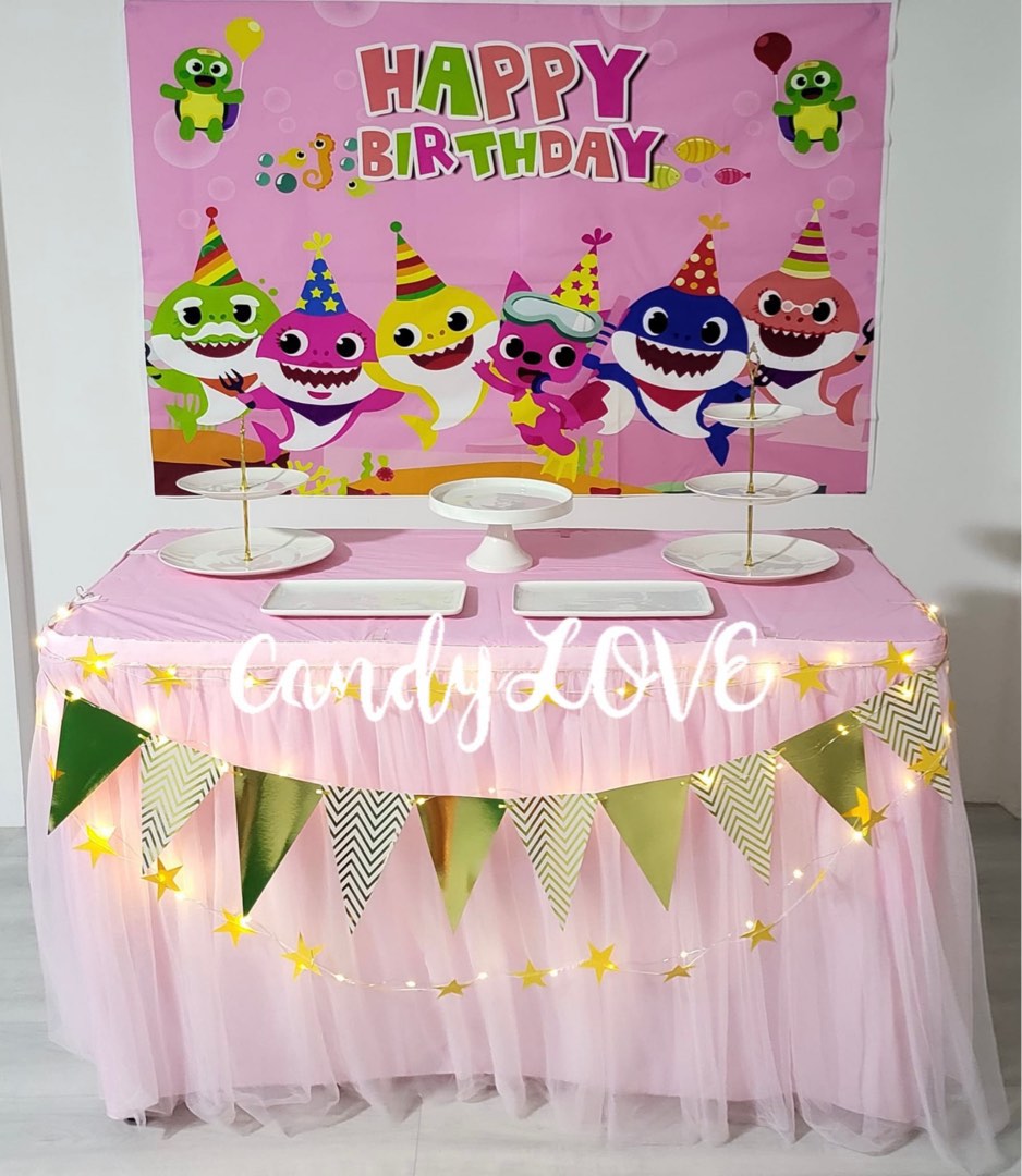 Baby Shark DIY Petite Dessert Table, Hobbies & Toys, Stationery & Craft,  Occasions & Party Supplies on Carousell