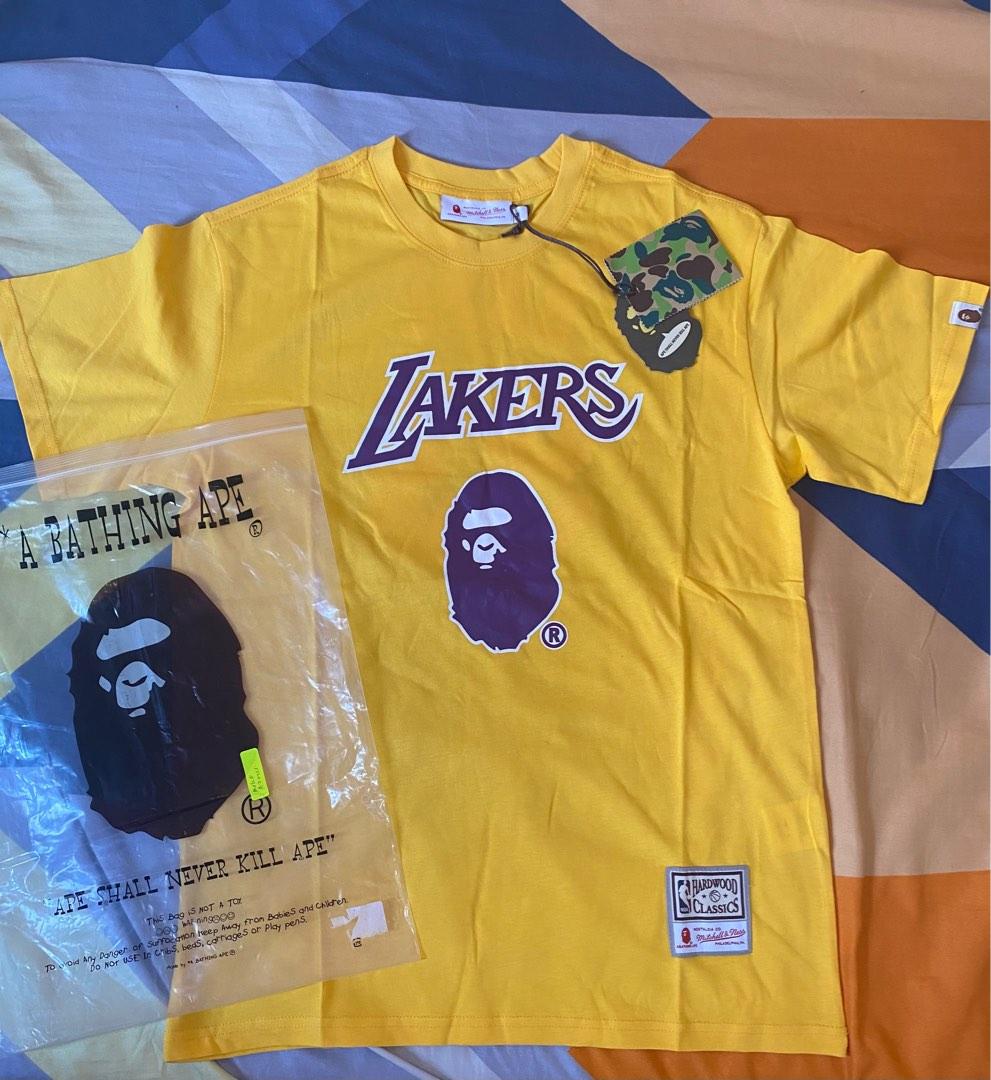 Bape x Lakers Mitchell & Ness Collab Tee