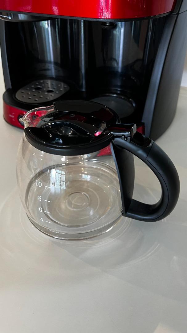 Baumann 2in1 Espresso & Drip Coffee Machine with Milk Frother, TV