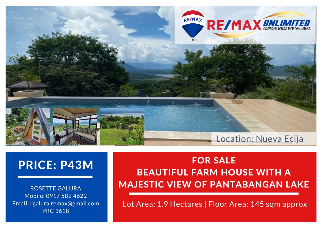 Beautiful Farm House with a majestic view of Pantabangan Lake, Property