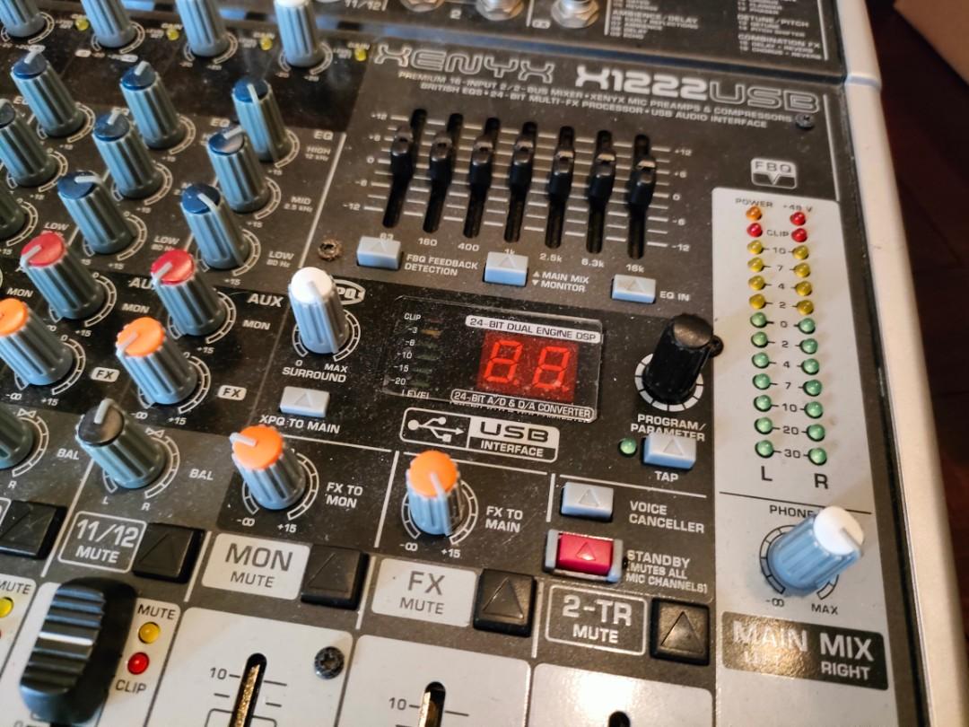 Behringer Xenyx X1222 USB Mixer, Audio, Other Audio Equipment on Carousell