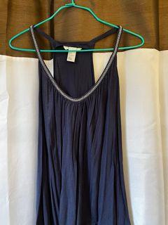 Blue sleeveless top