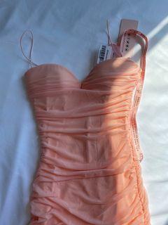 BODYCON MIDI DRESS IN BLUSH