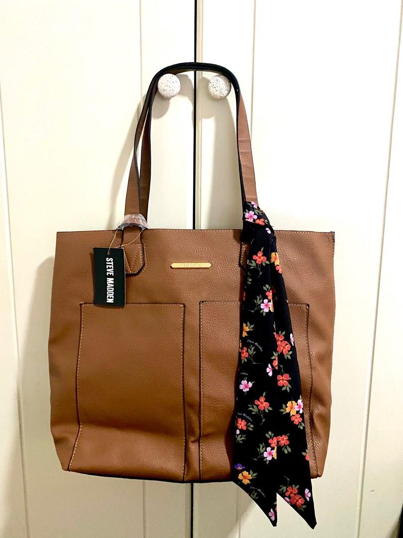 Steve Madden purse, brown with scarf