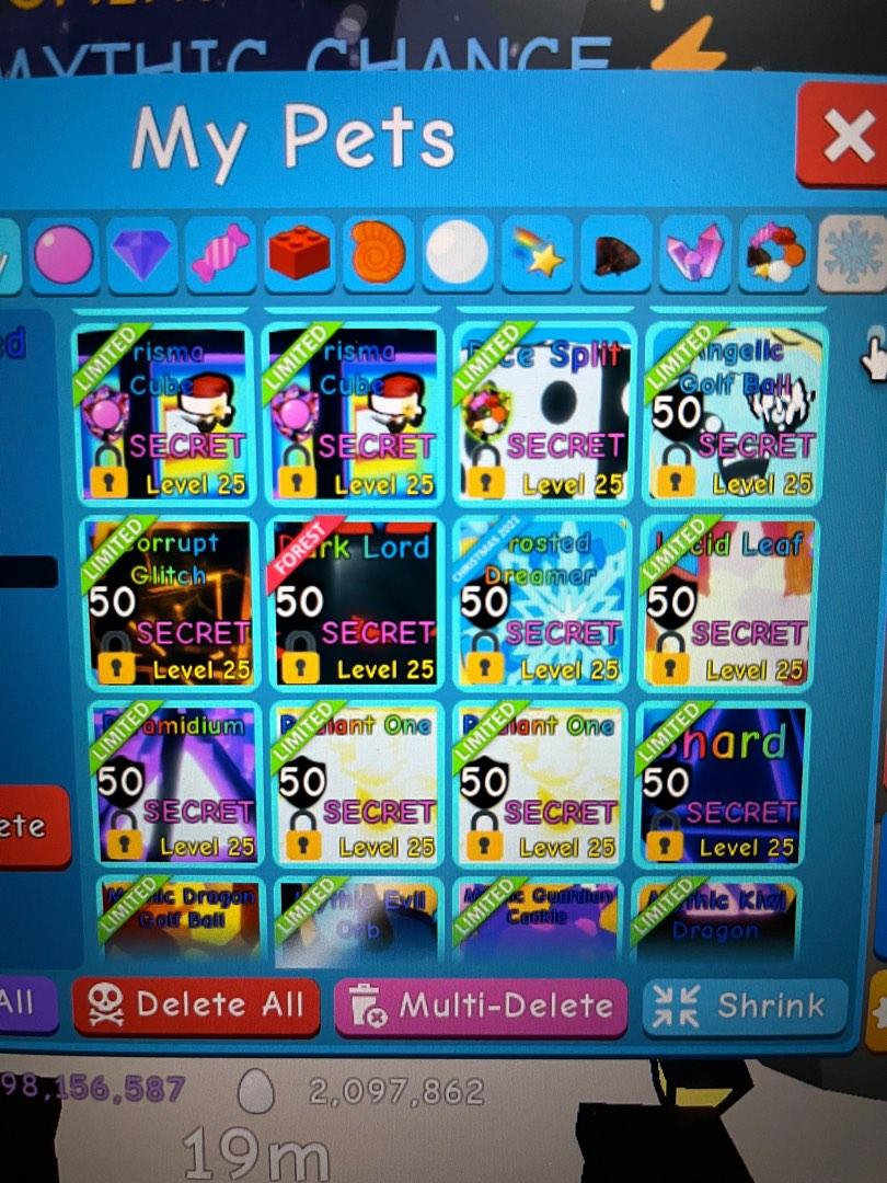 Bubble gum simulator secret pets, Video Gaming, Gaming Accessories, In