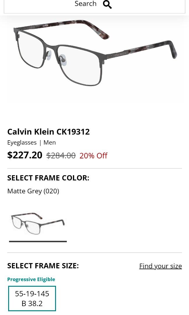 Calvin Klein EyeGlasses, Women's Fashion, Watches & Accessories ...