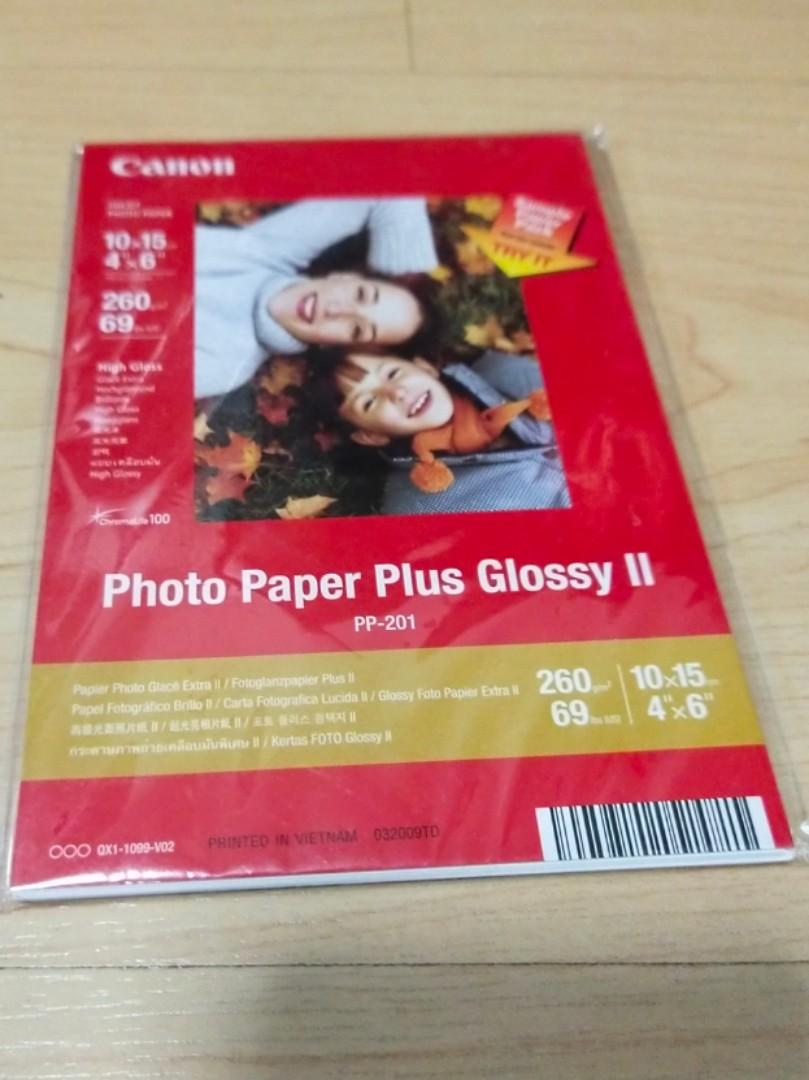 Papier Photo Glacé Extra II Canon PP-201 - A4, 4x6 (10 × 15 cm