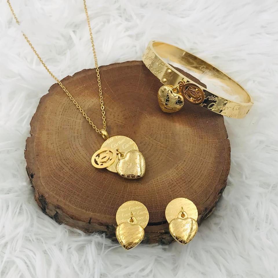 Cartier necklace and earring set outlet