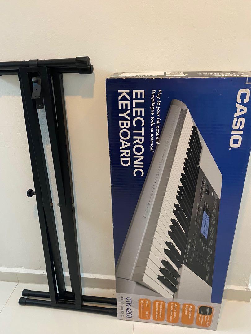 Casio Electric Keyboard CTK4200 with stand, Hobbies & Toys, Music