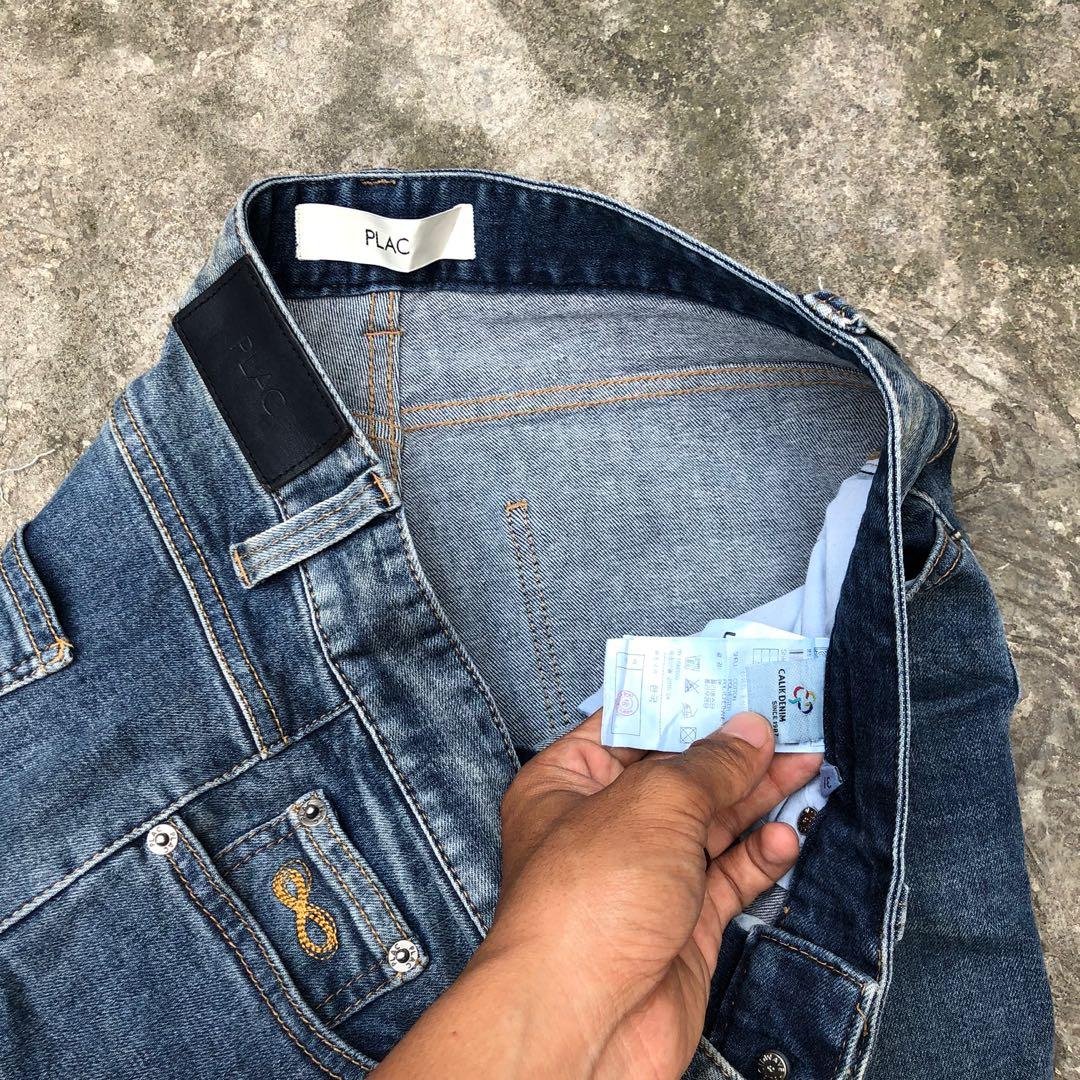 Celana jeans plac original size 31 slimfit, Fesyen Pria ...